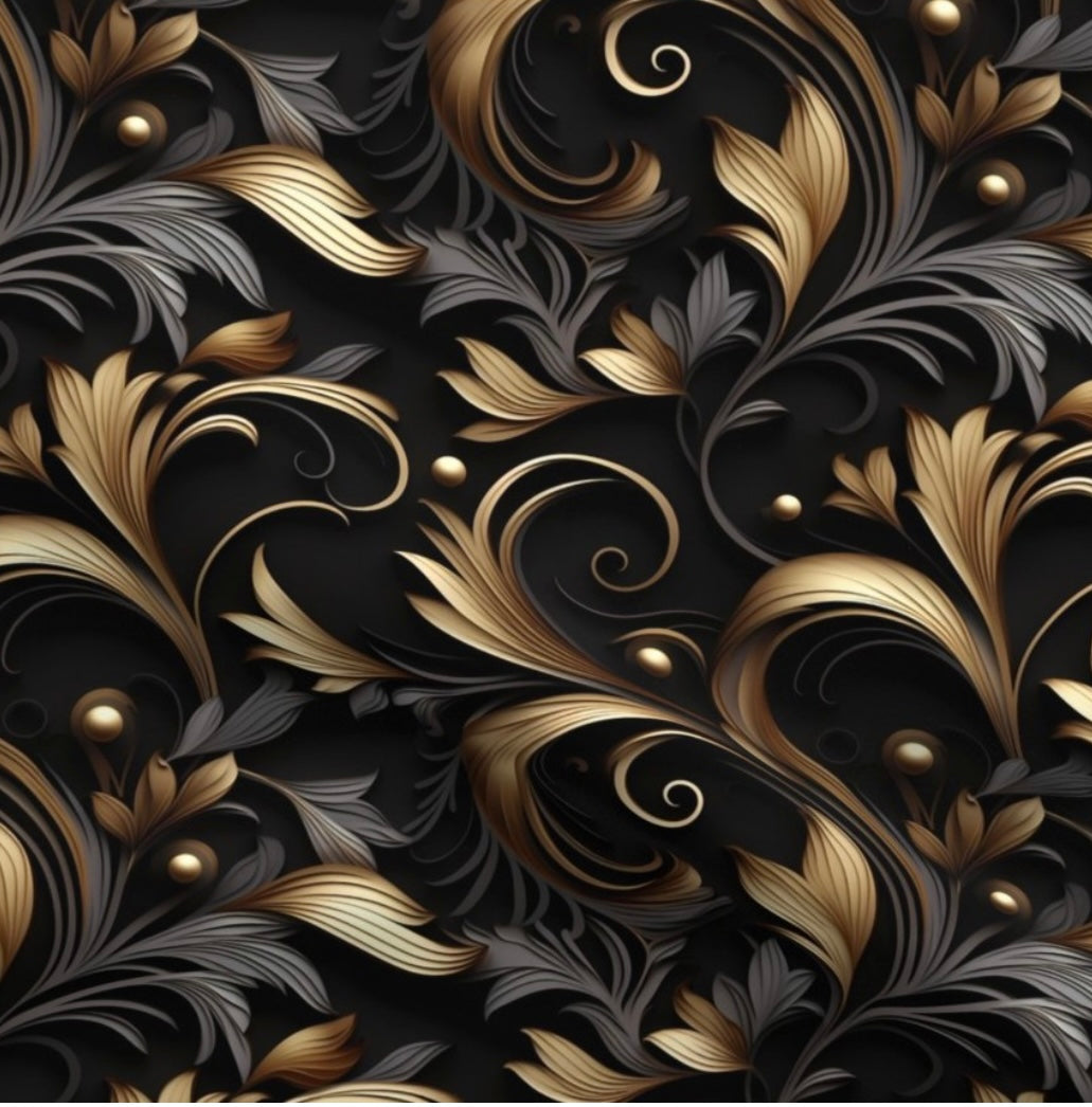 Black and Gold Filigree